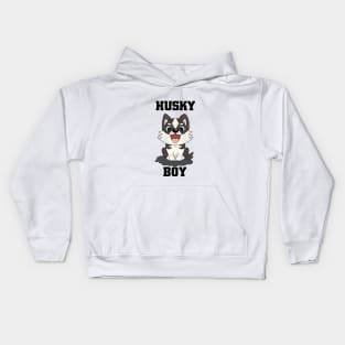 husky boy Kids Hoodie